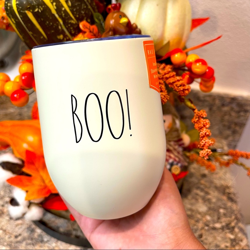 Rae Dunn “boo” insulated wine tumbler